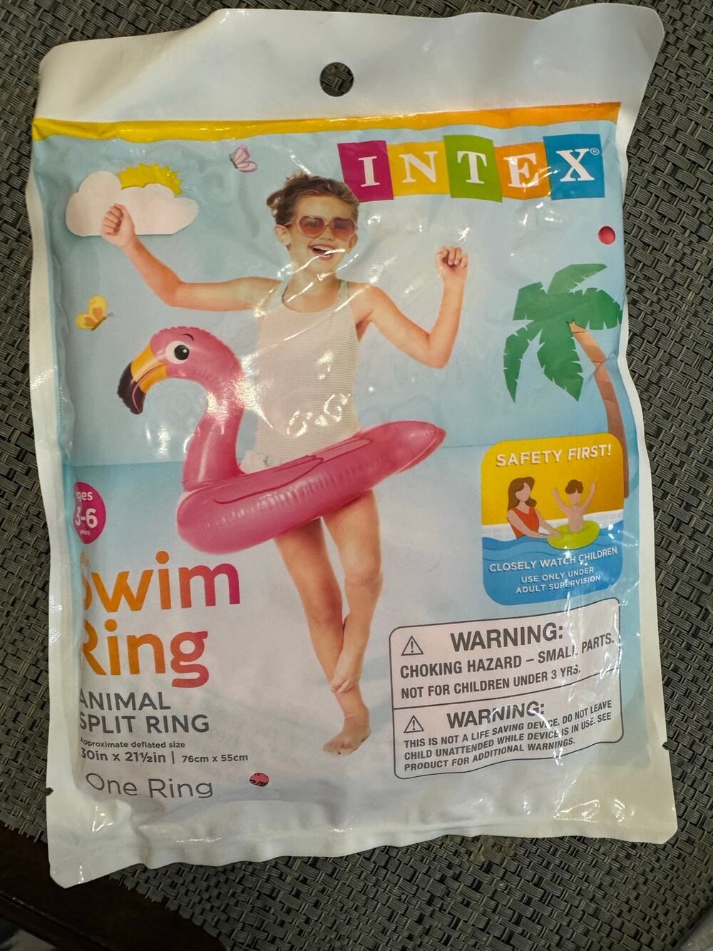Intex pink flamingo swim ring for kids 3-6  #flamingo #swimwear